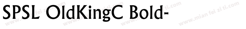 SPSL OldKingC Bold字体转换